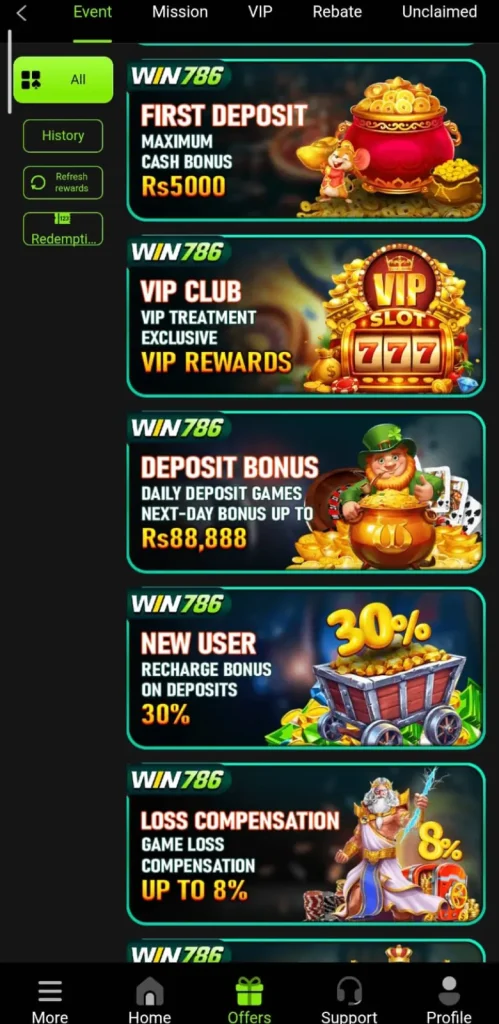 Win786 Game Rewards